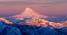 Mount Damavand in winter
